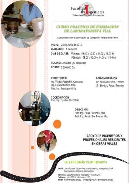 Conferencia Curso Practico de formación para Laboratoristas viales