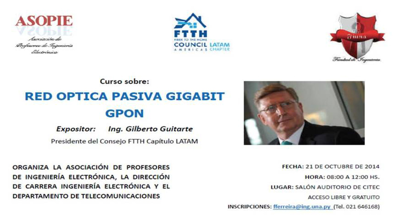 Curso sobre: Red Óptica Pasiva Gigabit GPON