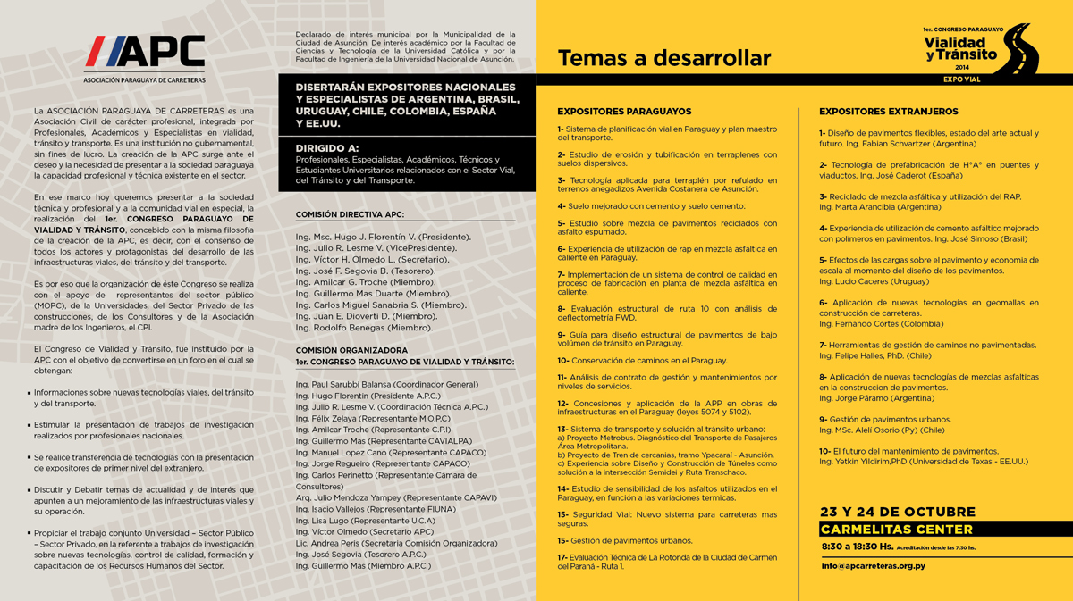 Programa de Vialidad y tránsito