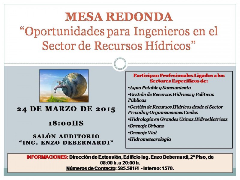 Afiche Oportunidades para Ingenieros en el Sector de Recursos Hídricos (1)