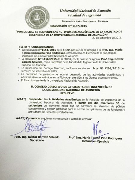 Resolución 1157/2015