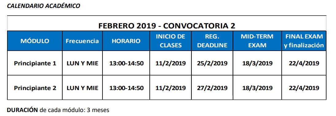 Calendario
