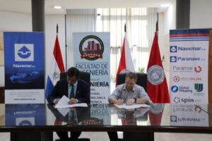 Firma de Convenio Marco de Cooperación Técnico-Científica entre la empresa NAVEMAR S.A. y la FIUNA