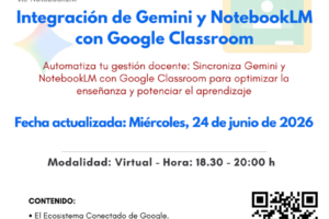 Flyer_Taller Gemini y NBLM_integración Classroom_2026_mod