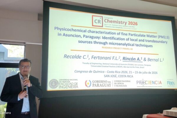 Estudio de la FIUNA sobre contaminación del aire fue presentado en congreso internacional de química en Costa Rica
